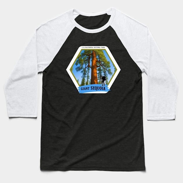 Giant Sequoia Baseball T-Shirt by Alexander Luminova